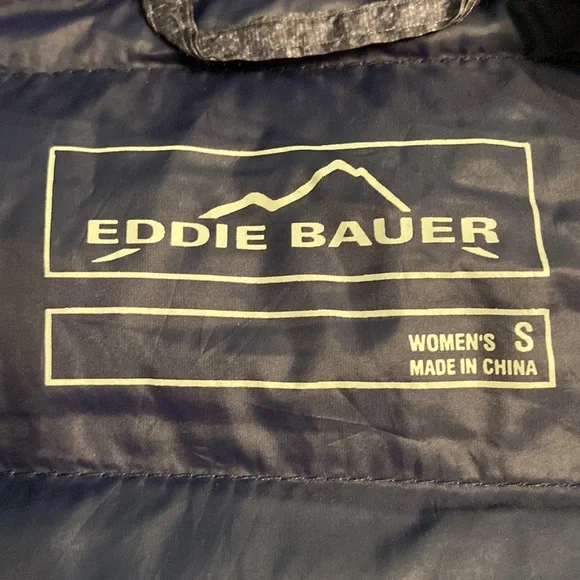 Eddie Bauer Women Down Jacket size S EB650 color gray/bluish 100% nylon BNWOT - Picture 16 of 16